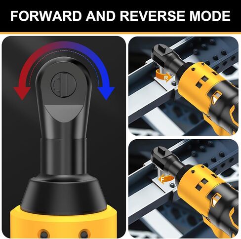 Cordless Electric Ratchet Wrench Set for DEWALT 20V Max Battery, 3/8" & 1/2" Sealed Head Ratchet Extended Wrench, Electric Ratchet Driver with 7 Sockets & 2 Adapters - (Battery Not Included) in Saudi Arabia
