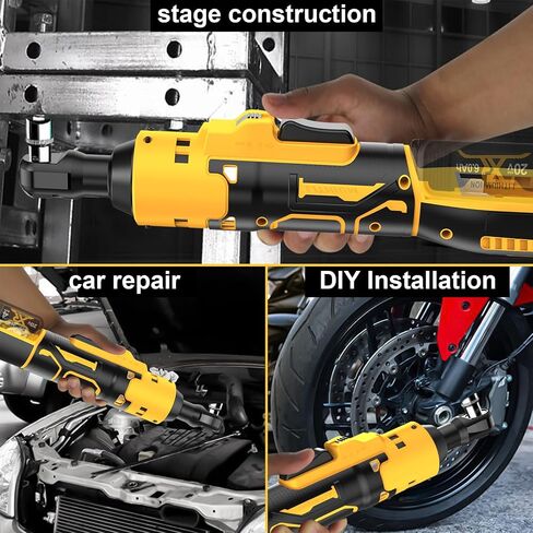 Cordless Electric Ratchet Wrench Set for DEWALT 20V Max Battery, 3/8" & 1/2" Sealed Head Ratchet Extended Wrench, Electric Ratchet Driver with 7 Sockets & 2 Adapters - (Battery Not Included) in Saudi Arabia