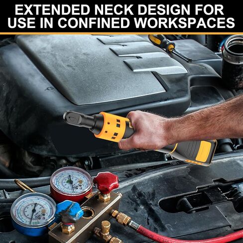 Cordless Electric Ratchet Wrench Set for DEWALT 20V Max Battery, 3/8" & 1/2" Sealed Head Ratchet Extended Wrench, Electric Ratchet Driver with 7 Sockets & 2 Adapters - (Battery Not Included) in Saudi Arabia
