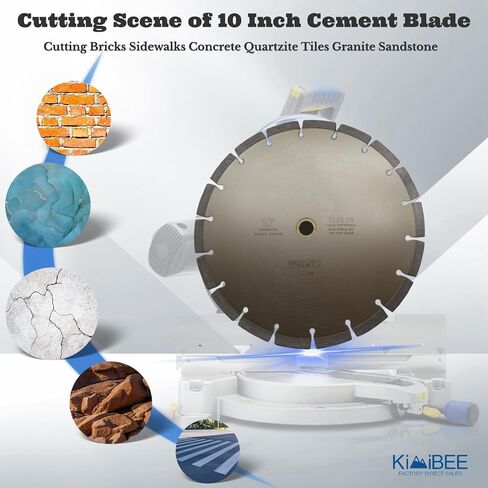 12 Inch Diamond Concrete Saw Blade,12 Inch Masonry Blade with 5/8 inch Arbor,Sharp Tile Saw Blade Dry or Wet Cutting for Brick Paves Concrete Stone Block Marble Granite (LSS12) in Kuwait
