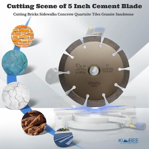 10 Inch Diamond Concrete Saw Blade,10 Inch Masonry Blade with 5/8 inch Arbor,Sharp Tile Saw Blade Dry or Wet Cutting for Brick Paves Concrete Stone Block Marble Granite (LSS10) in Saudi Arabia