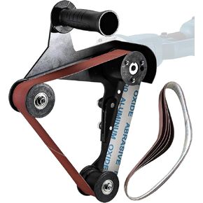 5/8-11 UNC Angle Grinder Belt Sander Adapter, Angle Grinder Attachment, Pipe Tube Bracket Accessory Grinder Bearing Sanding Support Tool for Polishing Rust Removal 20-40mm Belt