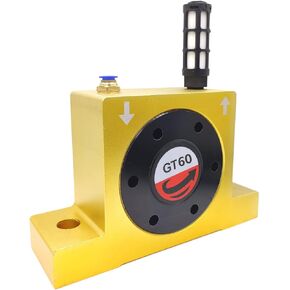 GT60 G 1/2'' Pneumatic Turbine Vibrators Silent Golden Industrial Vibrator for hopper Golden GT-60 Free Muffler