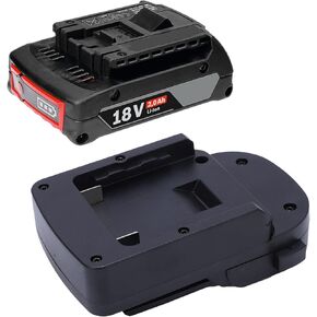 Oumefar Battery Adapter Converter, ABS Dock Power Connector 18V Battery Dock Power Connector for Bosch to for RIDGID Battery Slip Proof Design for AEG