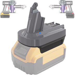 JYJZPB V6 Battery Adapter for V6 Battery, for Convert Dewalt 20V Battery or Milwaukee 18V Battery to V6 Battery, Converter for DC62 SV03 SV04 SV09 DC59 Vacuums (Adapter ONLY)