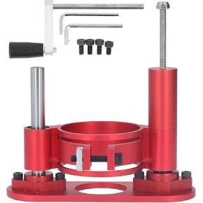Adjustable Router Lift for Woodworking Universal Trimming Machine,Aluminum Under Lifting Table Router Base for Router Table Insert Base Plate with Stainless Steel Support Rod,Maximum 47mm Height