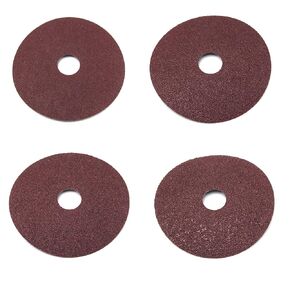 Aluminum Oxide Resin Fiber Discs, 100 Grit, 60 Grit, 50 Grit, 40 Grit, 4.5 inches Diameter x 7/8 inch Arbor Hole, Pack of 20