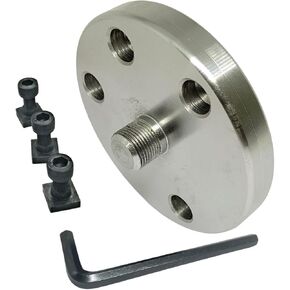 80mm Rotary Table Chuck Back Plate +T Nuts M14 Thread For Mini Chucks Tool Steel