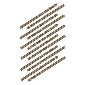 uxcell 12pcs 4.1mm Drilling Dia Straight Shank High-Speed Steel Cobalt Metric Twist Drill Bit Rotary Tool