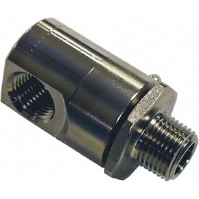 Reelcraft s602033-1/2" NPT(F) x 1/2" NPT(M) Carbon Steel Swivel, Aflas Seals, 5000 psi