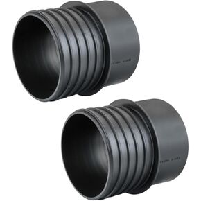 POWERTEC 70284-P2 4" Quick Connect Coupler with Left-Hand Threaded End to 4" I.D. Flexible Hose, 2 PK