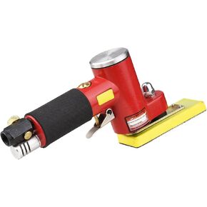 Air Sander,ERYUE Mini Straight Line Air Sander with 2 Sanding Pads Random Orbital Pneumatic Sander Air-operated Handheld Polisher Waxer for Auto Body Work Furniture Wood Metal Surface