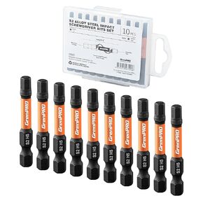 Hex Bit Set,Impact Hex Head Allen Wrench Drill Bit Set 5mm 10pcs (Metric),1/4" Hex-Shank S2 Steel Allen key bits,CNC Machined Tips with Magnetism, 2" Long Driver Bit with Storage Box