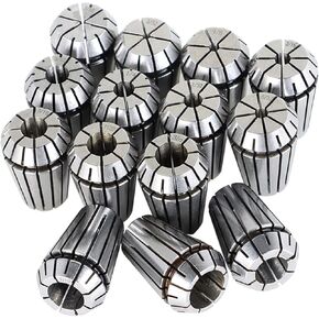 14Pcs Carbon Steel ER20 Spring Collet Set 1/16-1/2 Inch Fit for CNC Milling Lathe Tool and Engraving Machine