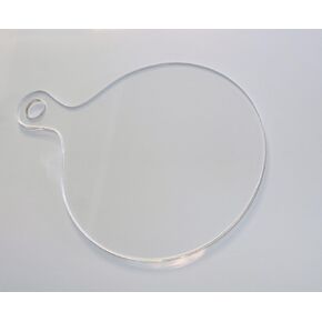 Round Acrylic Router Template,Round Charcuterie Board with Handle,Clear Acrylic Charcuterie Board Template,Serving Board Template (11''x8")