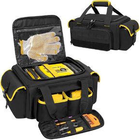 Air Compressor Carrying Bag Compatible with DEWALT DCC020IB 20V Max Tire Inflator, Portable Tire Inflator Storage Bag for DEWALT DCC020IB Air Compressor, Charger, Battery or Accessories, Black