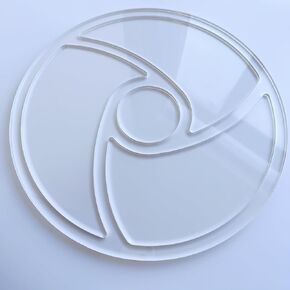 Round Spiral 4 Pockets Valet Tray Router Template, Router Jig, Woodworking Template, Craft Template