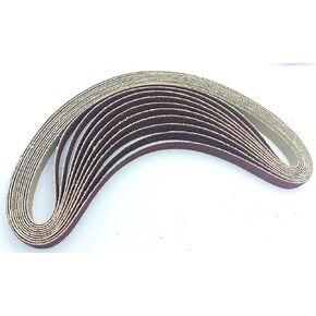 Pack of 10# A-34453 3/8" x 21" Abrasive Sanding Belt 60 Grit Replacement Part New for Makita