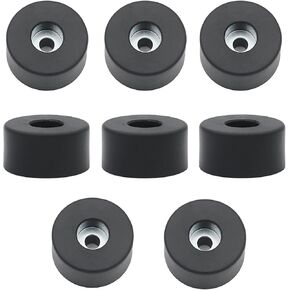 Air Compressor Isolator Pads - 8 Pack Replacement Rubber Feet 192310GS for Coleman Powermate, Sanborn & More - Also Ideal for Speaker Cabinets, Computer Desk, Sofa Cushions (E106661, D091007)