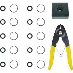 3/8" Impact Wrench Socket Retainer Retaining Ring with O-Ring Mac IR - 10 Sets. Anvil Retaining Ring Install Tool Included