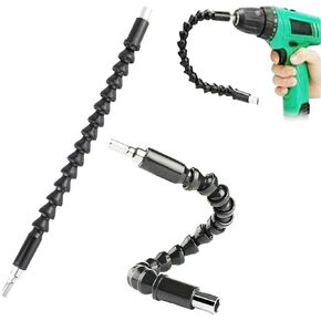 universal metal flexible shaft electric drill connecting shaft bending extension rod electric drill electric screw flexible shaft hose 2PC