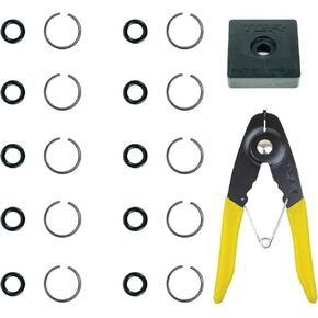 1/2" Impact Wrench Socket Retainer Retaining Ring with O-Ring Mac IR - 10 Sets. Anvil Retaining Ring Install Tool Included