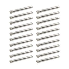 20pcs 6mm/15/64 inch Diamond Drill Bits Small Diamond Hole Saw Kit for Granite Marble Porcelain Tile Ceramic Stone Glass