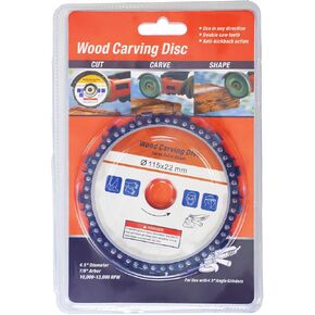 4 1/2 inch Wood Carving Disc Grinder Disc Grinding Wheel Chain Blade Circular Plate Chainsaw 7/8" Arbor, Circular Saw Blade 13 Teeth (115mm) Shaping and Cutting Disk in Kuwait