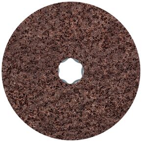 PFERD COMBICLICK Non-Woven Disc, 10 pc. | 5 inch dia. | 100 C grit | coarse | 48110 - surface conditioning disc for light deburring and satin finishing with an angle grinder