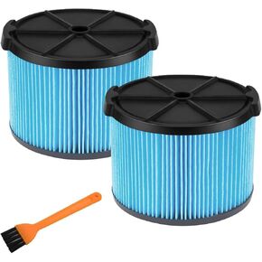 VF3500 Replacement Filter for Shop Vacuum 3-4.5 Gallon Wet Dry Vacuums, 3-Layer Filters for WD4050, WD3050, WD4080, WD4522, 4000RV, 4500RV (2 Pack)