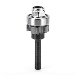 Amana Tool - 47400 Carbide Tipped 4 Wing Flush Trim Single Bevel Cutter Assembly 7/8 Dia x