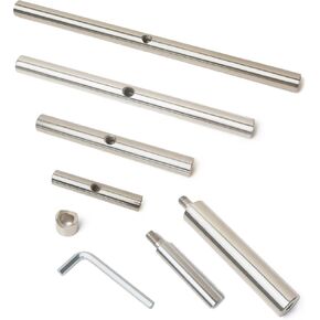 S Shaped Stainless Steel Tool Rest Set with 1" and 5/8" Stems for Woodturning Lathe Bowl Turning.