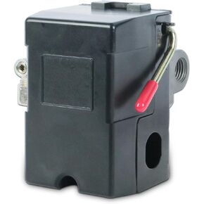 LF10-4H Air Compressor Pressure Switch Air Compressor Parts 4-Port Air Compressor Pressure Switch Replacement Control NPT1/4 95-125 PSI 20A