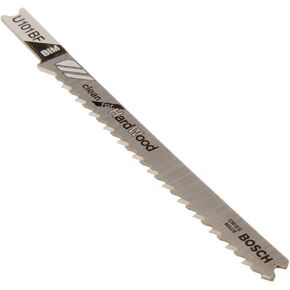 BOSCH U101BF 5-Piece 4 In. 10 TPI Clean for Wood U-shank Jig Saw Blades