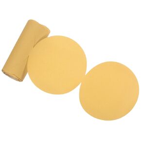 50pcs PSA Sanding Discs - [5 Inch x 180 Grit] No Hole C-Weight Self Adhesive Sticky-Back Sandpaper for Automotive Car Paint Woodworking Metal Finishing Use, Aluminum Oxide, Round