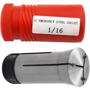 findmall 5C Emergency Steel Collet 1/16" For Lathe & Fixtures High Accuracy