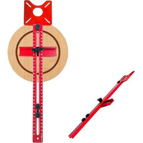 Router Circle Cutting Jig for 4 in 1 Router Milling Groove Bracket, Multifunctional Cabinet Hardware Router Guide Router Jigs for Woodworking, Router Circle Jig Router Dado Jig (1)