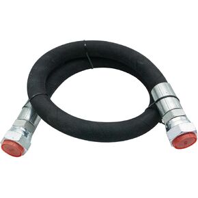 40" x 3/4" Universal Compressor Jumper Hose - High-Temperature 320°F, 3/4" NPT Male Connector, Both Sides Fittings Rotate Freely, 700 PSI