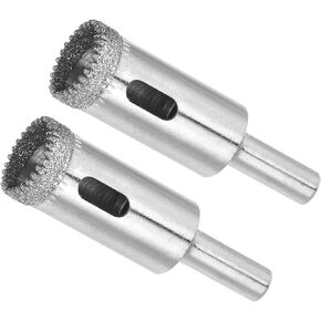 Diamond Hole Saws Drill Bits, 30mm / 1-3/16" Drilling Diameter, Nickel Plated Carbon Steel Drill Bit - (Applications: for Glass Ceramic Tiles Marble Stone), 8-Pieces