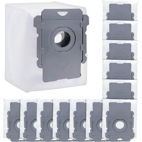 12 Pack Replacement Vacuum Bags Compatible with iRobot Roomba i & s & j Series, i1+, i3 i3+, i4 i4+, i6 i6+, i7 i7+, i8 i8+ i8 Plus, s9 s9+ 9 Plus, j7 j7+, Bulk Automatic Bin Disposal Bags