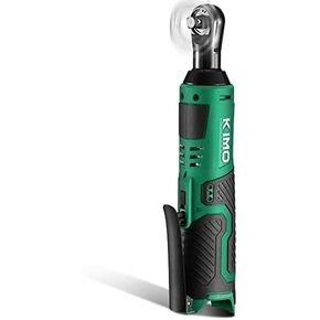 KIMO Cordless Electric Ratchet Wrench Bare Tool, 3/8" 40 Ft-lbs 400 RPM 12V Power Ratchet Wrench, Variable Speed Trigger-Bare Tool Only