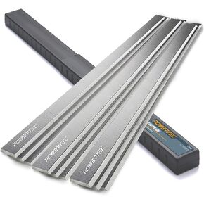 POWERTEC 15 Inch Planer Blades for Delta DC-380, 22-677, 22-680, 22-780X, 22-785X, 22-790X, Grizzly G1021, G0453 Planer, Replacement for Delta 22-677, Grizzly G6701 Planer Knives, Set of 9 (12805-P3)