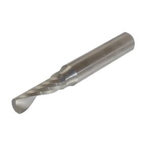 LMT Onsrud 63-618 Solid Carbide Upcut Spiral O Flute Cutting Tool, Inch, Uncoated (Bright) Finish, 22 Degree Helix, 1 Flute, 2.0000" Overall Length, 0.1875" Cutting Diameter, 0.2500" Shank Diameter