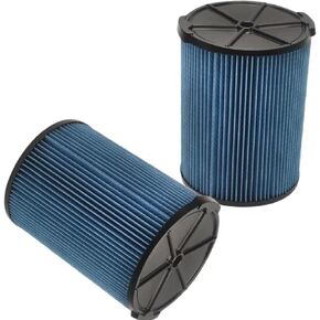 2 Pack VF5000 Replacement Filter for RIDGID shop vac filter 5-20 Gallon Vacuum Cleaner, Wet/Dry Vacuum vf5000 filter for ridgid shop vac wet/dry