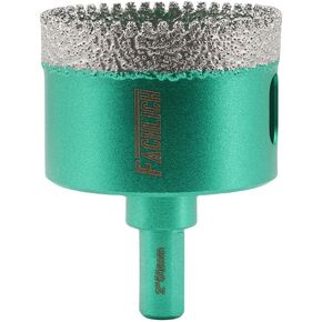 Diamond Tile Core Drill Bits - FACHLICH 38MM 2pcs Triangular Shank Diamond Hole Saw Bits for Porcelain Ceramic Tile Granite Marble in Kuwait