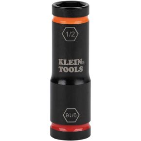 Klein Tools 66076 Impact Driver Flip Socket, 9/16- and 1/2-Inch Sizes, Use with Klein Tools Compact Impact Wrenches BAT20CW, BAT20CW1