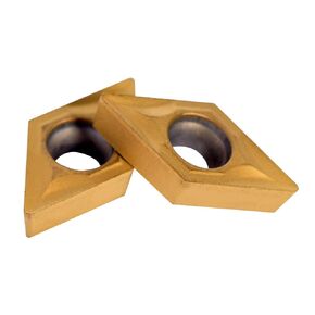 Carbide Inserts, 10pcs Indexable Soild Carbide Turning Insert Blade for Lathe Tool Holder DCMT070204 YBC251 for Lathe Turning Boring Tool