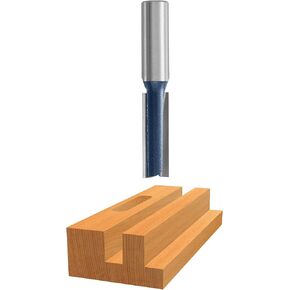 Bosch 85276M 3/8 In. x 1 In. Carbide Tipped 2-Flute Straight Bit