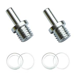 Core Drill Bit Arbor Adapter, 2pcs 5/8"-11 Thread, Adapter for Hand Drill and 2X 22.23mm-20mm Washer, 2X 22.23mm-15.875mm(5/8") Washer