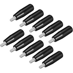 uxcell 10 Pcs Revolving Handwheel Machine Handle M6 Male Threaded Stem for Milling Machine